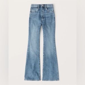 Abercrombie ultra high rise flare jeans